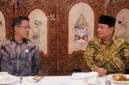 Politisi Partai Gerindra Sugiono dan Ketua Umum Partai Gerindra Prabowo Subianto. (Instagram.com/@sugiono_56)