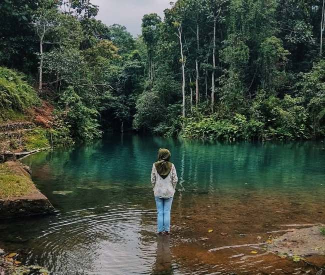 Danau Biru Lombok Tengah Hidden Gems Viral, Ini Lokasinya